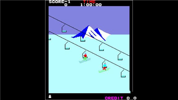 高山滑雪Arcade Archives ALPINE SKI游戏截图